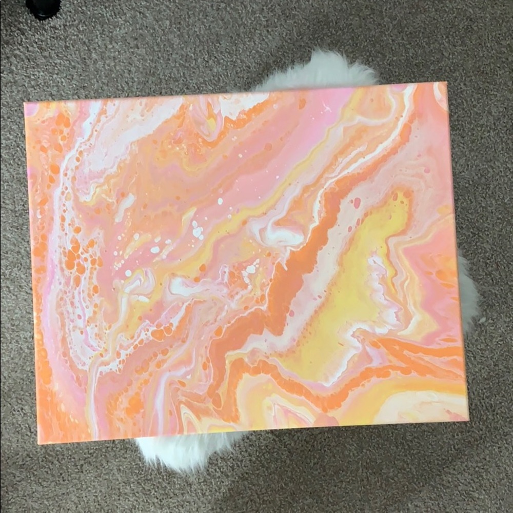Marble Pour Canvas